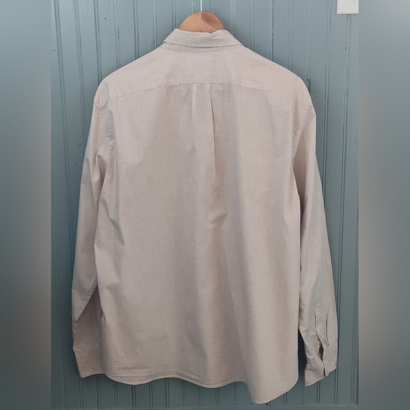 J.  Crew Men's Beige Button-Up Shirt | Secret Wash | Slim Stretch | XL - Picture 2 of 4